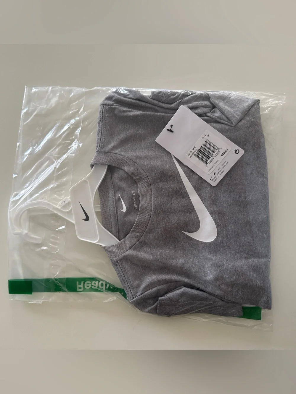 Nike Gray & Black Baby Boys' Athletic Tee and Shorts Set, 12 Months, NWT - Picture 4 of 5